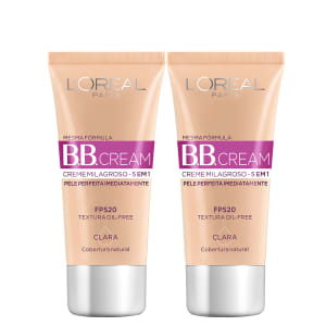 Kit BB Cream L'Oreál Paris cor Clara 30ml 2 Unidades - IncolorKit BB Cream L'Oreál Paris cor Clara 30ml 2 Unidades - Incolor