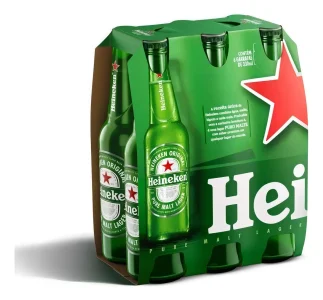 Cerveja Heineken Premium Garrafa 6 Long Neck 330ml