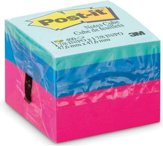 Bloco de Notas Adesivas Post-it Cubo Ultra - 400 folhas