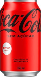 10 Unidades — Coca-Cola Sem Açúcar lata 350ml