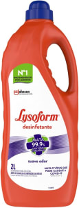 2 Unidades — Lysoform Desinfetante Líquido Suave Odor 2L