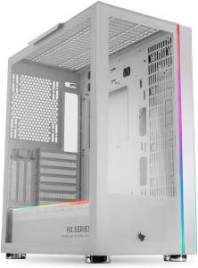 Gabinete HX600, RGB, Full-Tower, Lateral de Vidro (Branco)