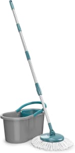 Flash Limp MOP5010 - Mop FIT Giratório, Medidas Balde - 22 cm x 39 cm x 20,5 cm, Cabo com refil - 35 cm x 35 cm x 104 cm a 128 cm