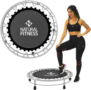 Cama Elástica Mini Jump Profissional Preto Natural Fitness