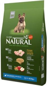  Ração Guabi Natural Raças Pequenas Frango Arroz - 10,1kg 