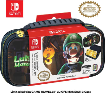 Nintendo Switch Luigi's Mansion 3 Lite Carrying Case - Hard Shell Travel - Game Case Included