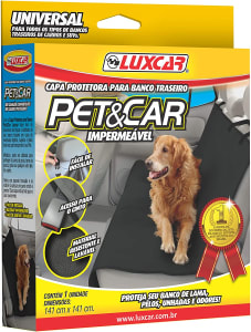  Capa Protetora Para Banco Traseiro Petcar Luxcar Universal 