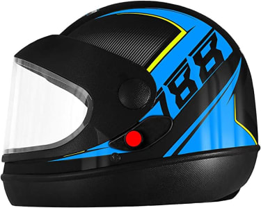 Pro Tork Capacete Super Sport Moto 2019 Fosco 60 Preto/Azul