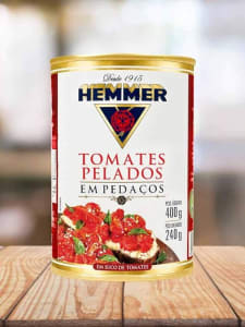Tomates Pelados em Pedaços Hemmer 240g