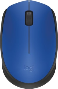 Mouse sem fio Logitech M170 com Design Ambidestro Compacto, Conexão USB e Pilha Inclusa - Azul