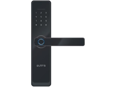 Fechadura Digital Elsys ESF-DE4000B Com Senha - Interna De Embutir Wi-Fi Preto