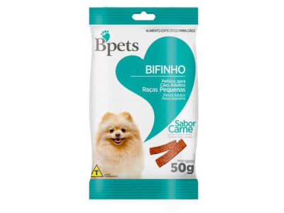 Bifinho para Cachorro Adulto Bpets - Carne Frutas e Cereais 50g - Magazine Ofertaesperta