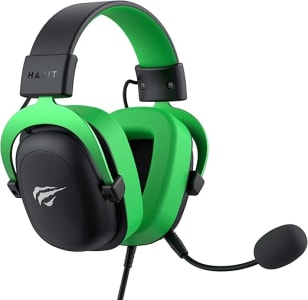 Headphone Fone de Ouvido Havit HV-H2002d Green, Gamer, com Microfone, Falante 53mm, Plug 3, 5mm: compatível com XBOX ONE e PS4, Cor Verde