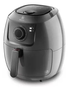 Fritadeira Elétrica Airfryer Sem Óleo Electrolux 5,0L Cesto Removível Grafite Com Timer 1700W EAF50 Efficient Por Rita Lobo​ 110v