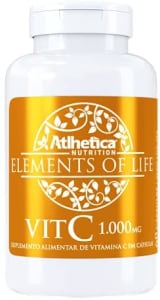 Vit C 1000mg 60 Cápsulas ELEMENTS OF LIFE, Atlhetica Nutrition