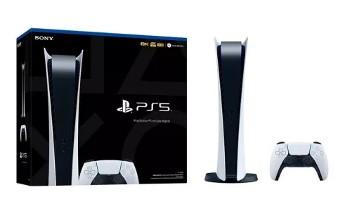 Clientes Meli+ — Console Playstation 5 Edição Digital Preto E Branco Sony Cor Branco/preto