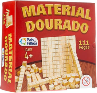 Material Dourado Com 111 Peças Pais & Filhos Vermelho