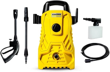 Lavadora de Alta pressão Kärcher Compacta 1500 PSI/Libras 1200W 300L/h com Aplicador de Detergente e Lança Regulável 127v