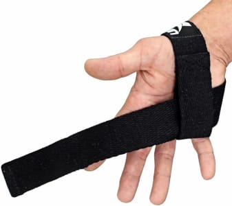 Straps Musculação Muvin – 1 Par – 60cm de Comprimento – Exercícios – Academia – Treino – Levantamento de Peso – Proteção - Haltere - Resistente – Confortável - Luva – Algodão – Leve – Compacto, Preto