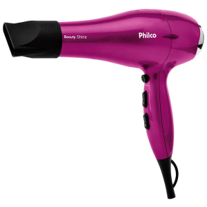 Secador de Cabelos Philco Beauty Shine Motor AC Profissional e Emissão de Íons 2000W – Pink