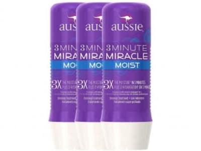 Kit Aussie 3 Minute Miracle Moist 236ml - 3 Unidades - Magazine Ofertaesperta