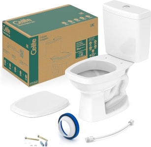 Celite 1647230010300 - Kit Bacia Com Caixa, Assento Polipropileno E Complementos De Instalação Like, 36 X 61 X 74 Cm, Branco