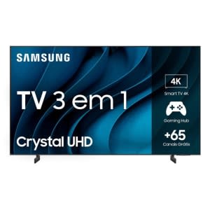 Samsung Smart TV Crystal 70" 4K UHD CU8000 - Painel Dynamic Crystal Color, Samsung Gaming Hub, Design AirSlim, Tela sem limites, Alexa built in