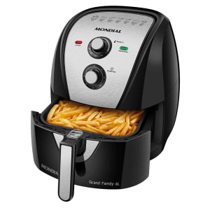 Fritadeira Elétrica Mondial 6 Litros Air Fryer AFN-60-BI Preto\/Inox 1900W 110V