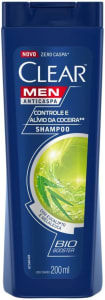 3 Unidades — Shampoo Clear Men Anticaspa Controle e Alívio da Coceira - 200ml