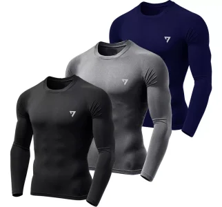 Kit 3 Camisetas Térmicas Masculina Segunda Pele Camisa Uv50-