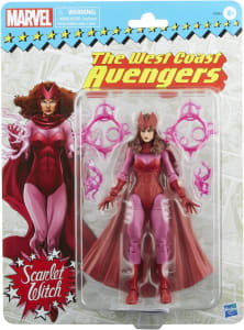 Boneco Marvel Legends Series Figura Retrô de 15cm com Acessórios Scarlet Witch F5884