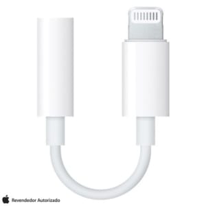 Adaptador Lightning para Fone de Ouvido de iPhone e iPad Branco - Apple - MMX62BZ/A