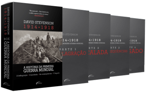 Box - A História da Primeira Guerra  Mundial - 1914-1918 - 4 Volumes