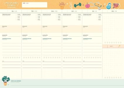 10 Unidades - Bloco Planner 52 Folhas Deboas Jandaia