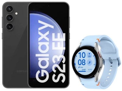 Samsung Galaxy S23 FE 5G Smartphone Android - 128GB Grafite + Galaxy Watch FE 40mm Azul