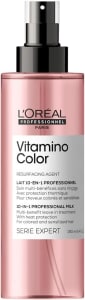 L'Oréal Professionnel Spray 10 em 1 Vitamino Color, Sem enxágue & multibenefícios, Protetor térmico e desembaraçador, Controla o frizz e aumenta o brilho, Para cabelos coloridos, 190ml