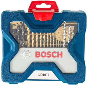 Bosch Kit De Pontas E Brocas Em Titânio X-Line Com 40 Peças