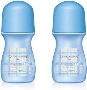 Desodorante Roll-On Azul 50 Ml 2 Unidades, Giovanna Baby