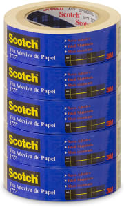 Fita De Empacotamento Scotch De Papel Liso 36 Mm X 50 M - 5 Rolos, Marrom