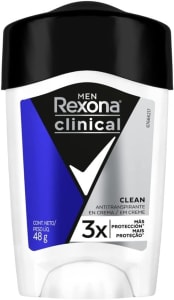 Desodorante Antitranspirante Masculino Rexona - Clinical 48g