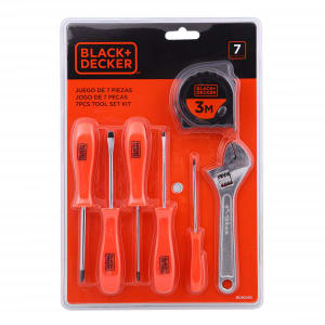 Kit Ferramentas 7 peças Black And Decker - BD80293-840