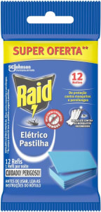 2 Unidades — Raid Repelente Elétrico Pastilha