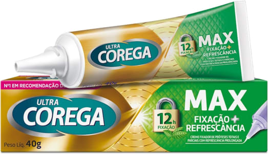 Fixador de Dentadura Ultra Creme Menta, Corega, 40G