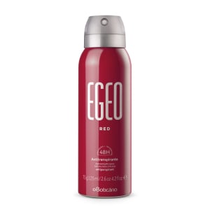 3 Unidades — Egeo Desodorante Aerosol Antitranspirante Red 75g