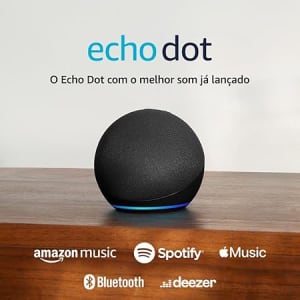 Echo Dot 5ª geração | O Echo Dot com o melhor som já lançado | Cor Preta