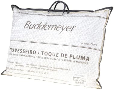 Travesseiro Toque de Pluma - Avulso - 50x70 cm - Branco - Buddemeyer