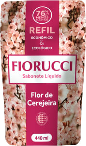 10 Unidades — Fiorucci Refil Sabonete Líquido Flor De Cerejeira 440ml