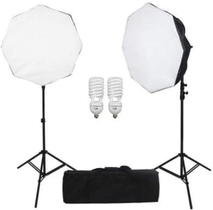 Kit de iluminação Ningbo Octabox 50cm para Estúdio Fotográfico Greika Ágata III - 220v