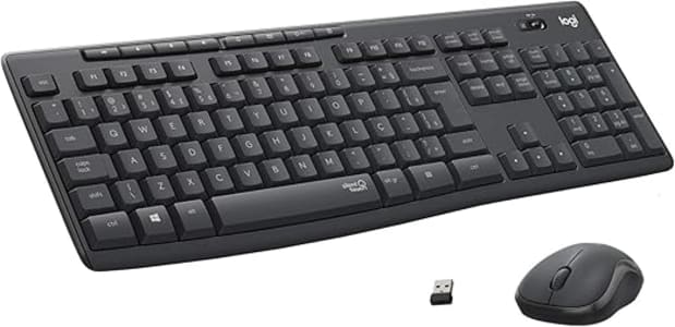 Combo Teclado e Mouse sem fio Logitech MK295 com Digitação e Clique Silencioso, Teclas de Mídia de Fácil Acesso, Conexão USB, Pilhas Inclusas e Layout ABNT2