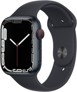 Apple Watch Series 7 (GPS + Cellular), Caixa em alumínio meia-noite de 45 mm com Pulseira esportiva meia-noite